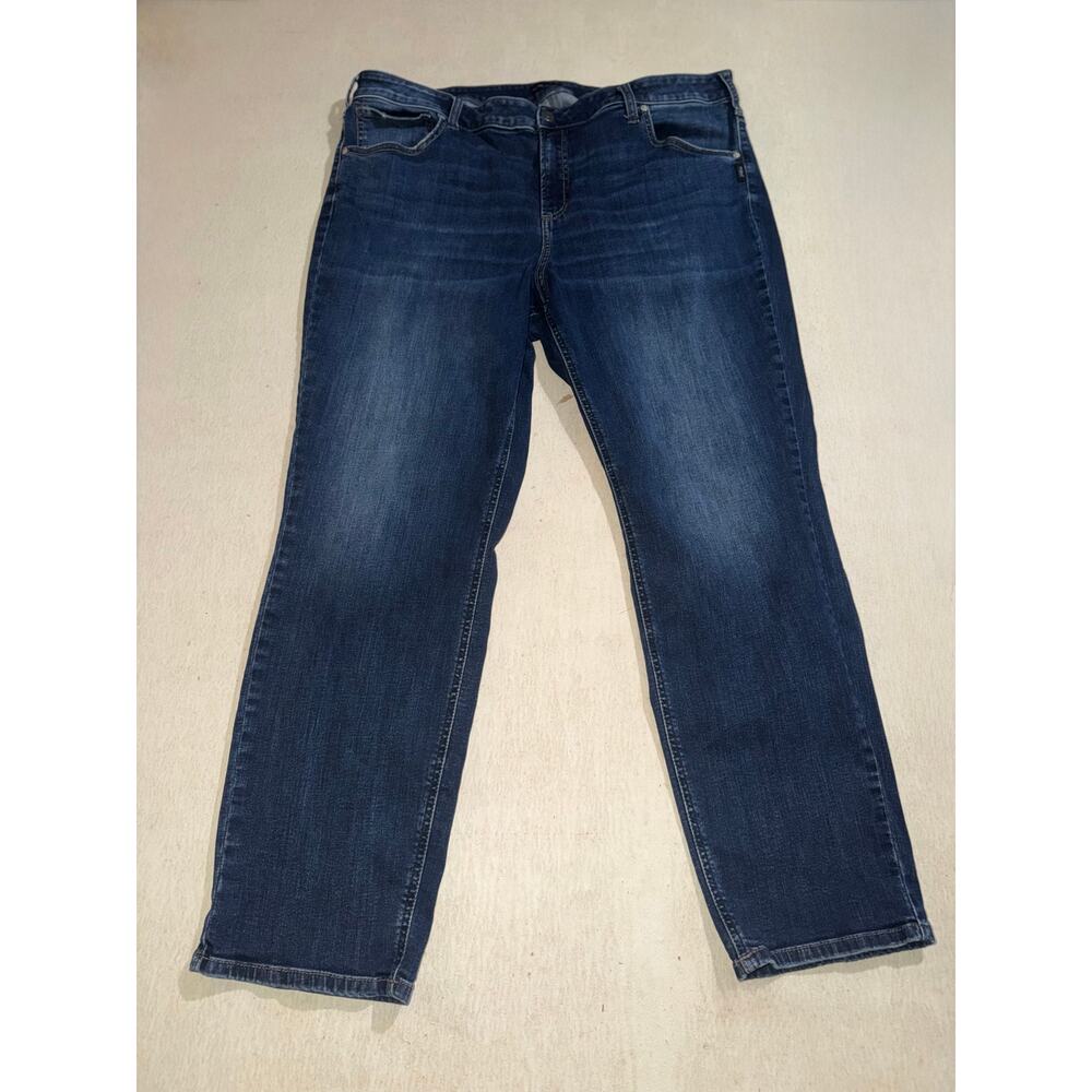 Silver jeans Co women’s Avery straight blue jeans - Picture 3 of 16